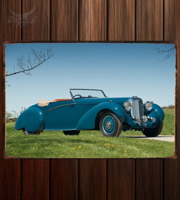 Металлическая табличка Lagonda LG6 Rapide Drop Head Coupe Металлическая табличка Lagonda LG6 Rapide Drop Head Coupe